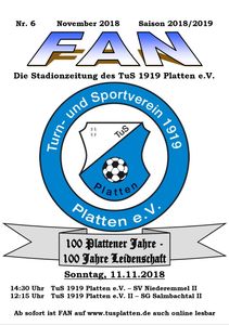 Stadionzeitung Nr. 6 Saison 2018/19 - Niederemmel (3MB)